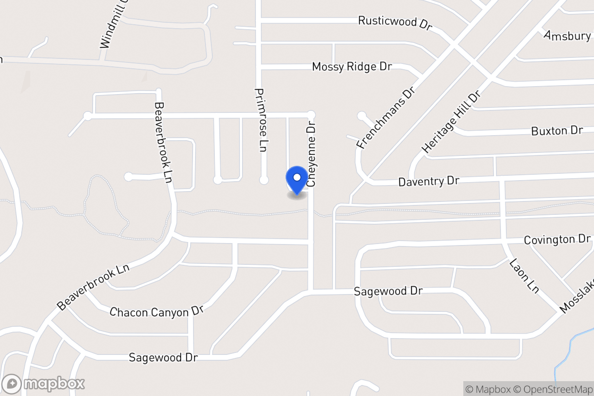 Map of 1201 Cheyenne Dr