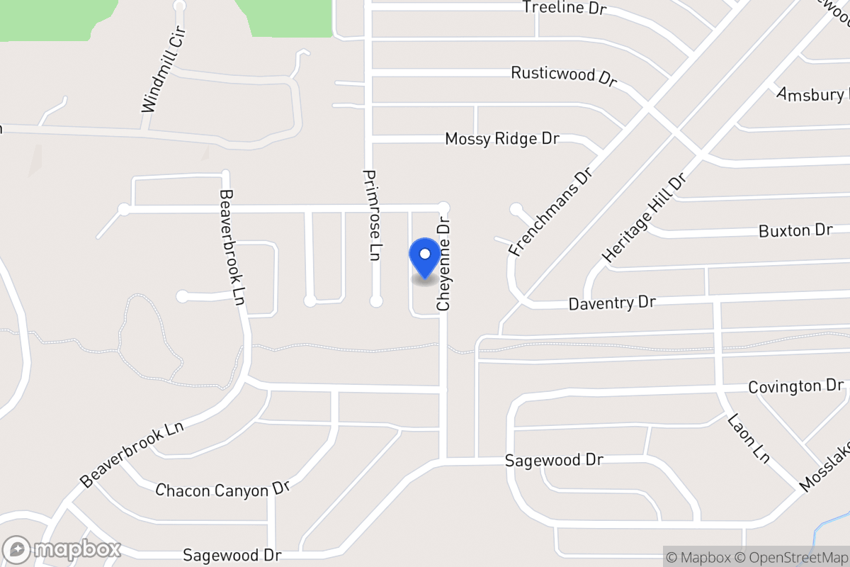 Map of 1209 Cheyenne Dr