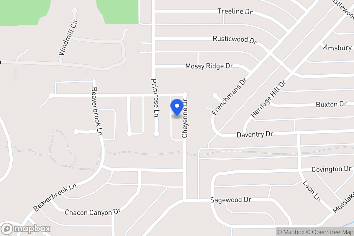 Map of 1213 Cheyenne Dr