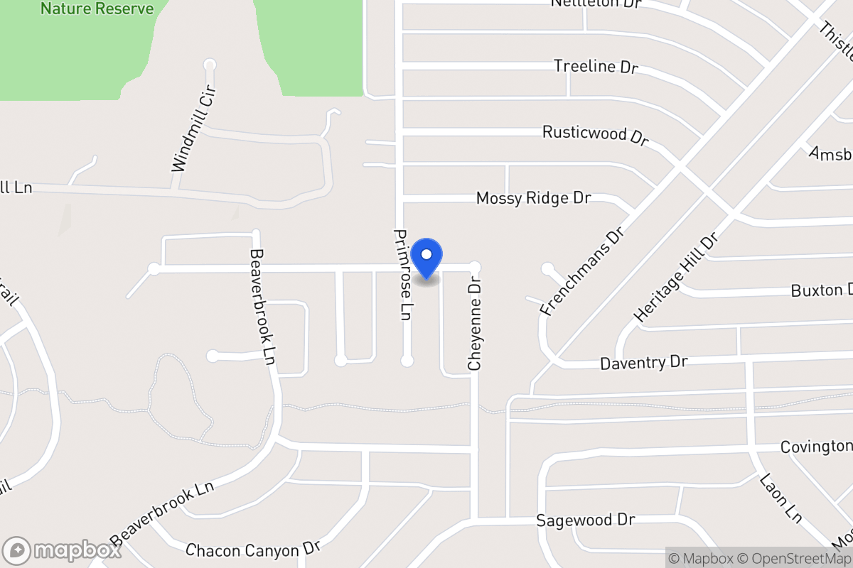 Map of 1220 Primrose Ct