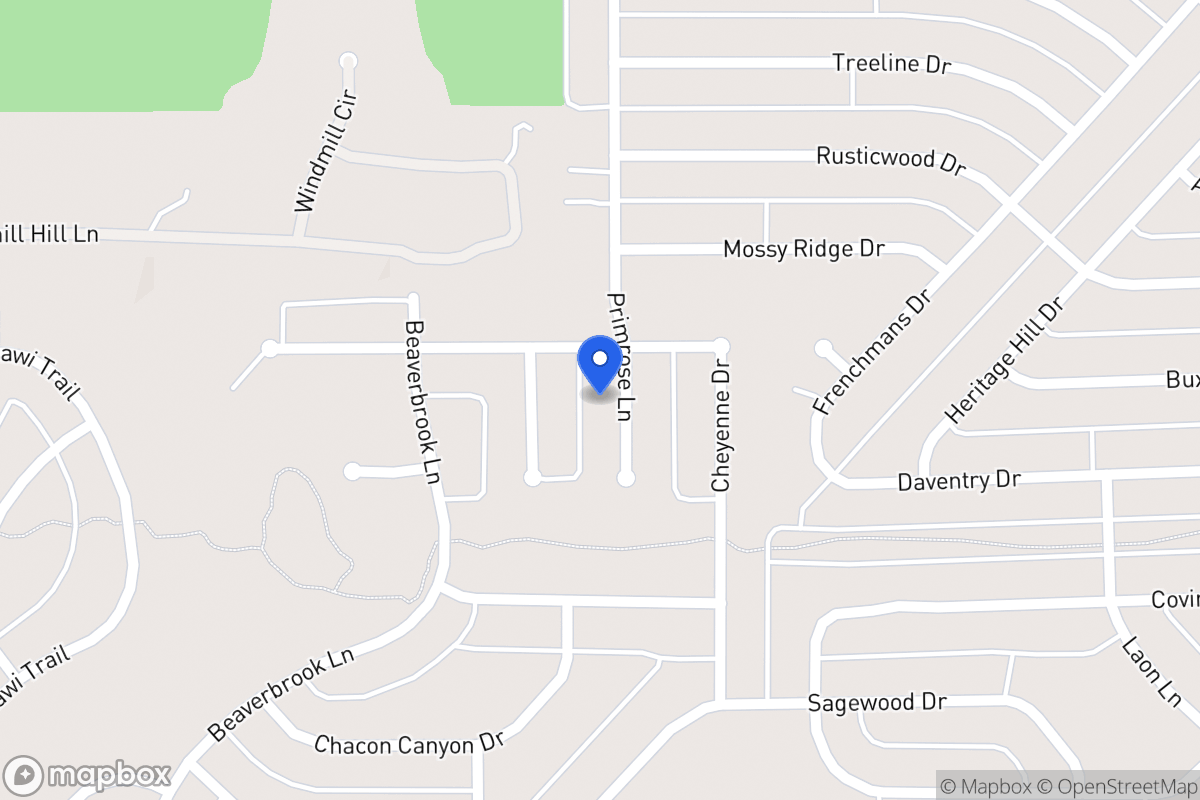 Map of 1217 Primrose Ct