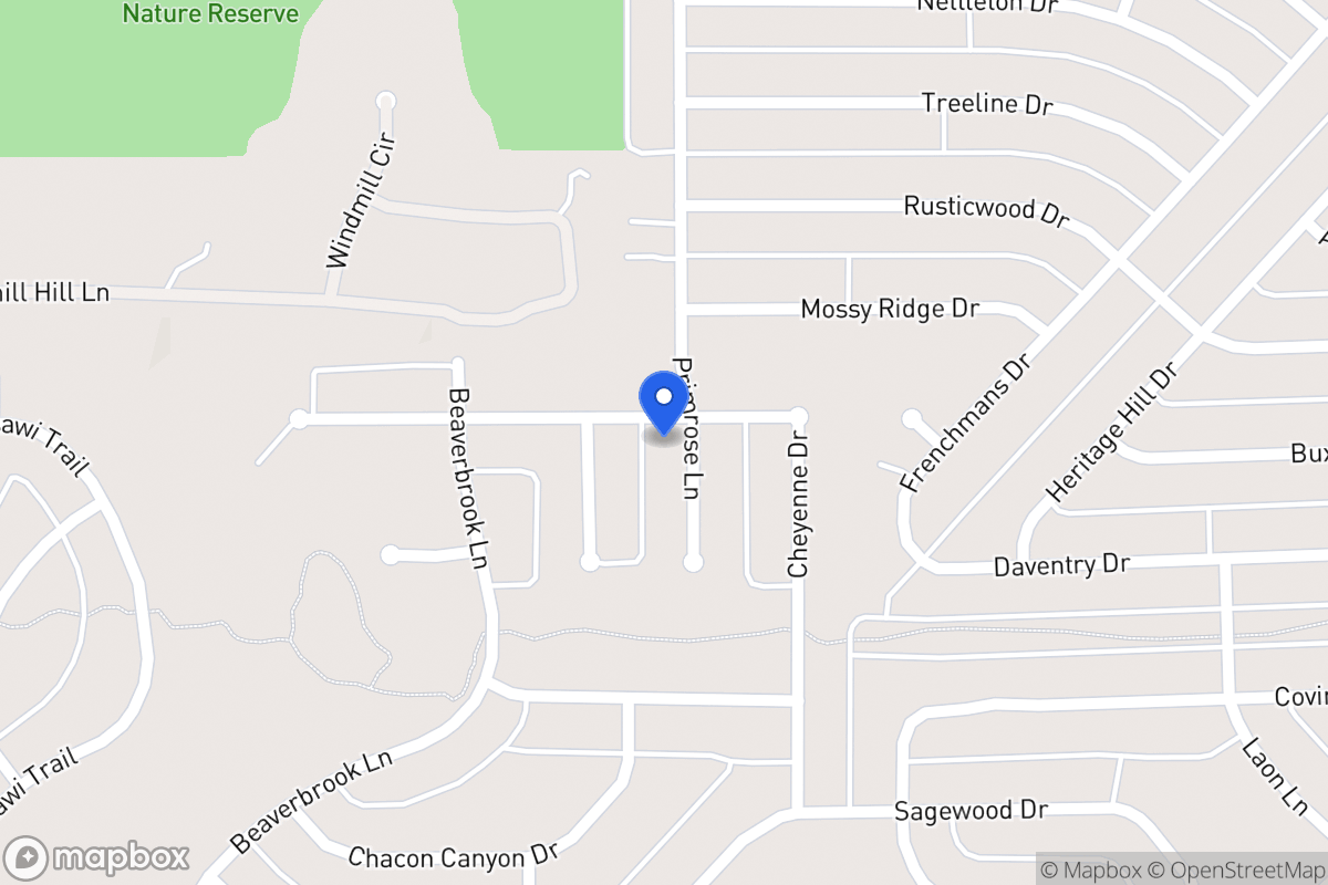 Map of 1221 Primrose Ct