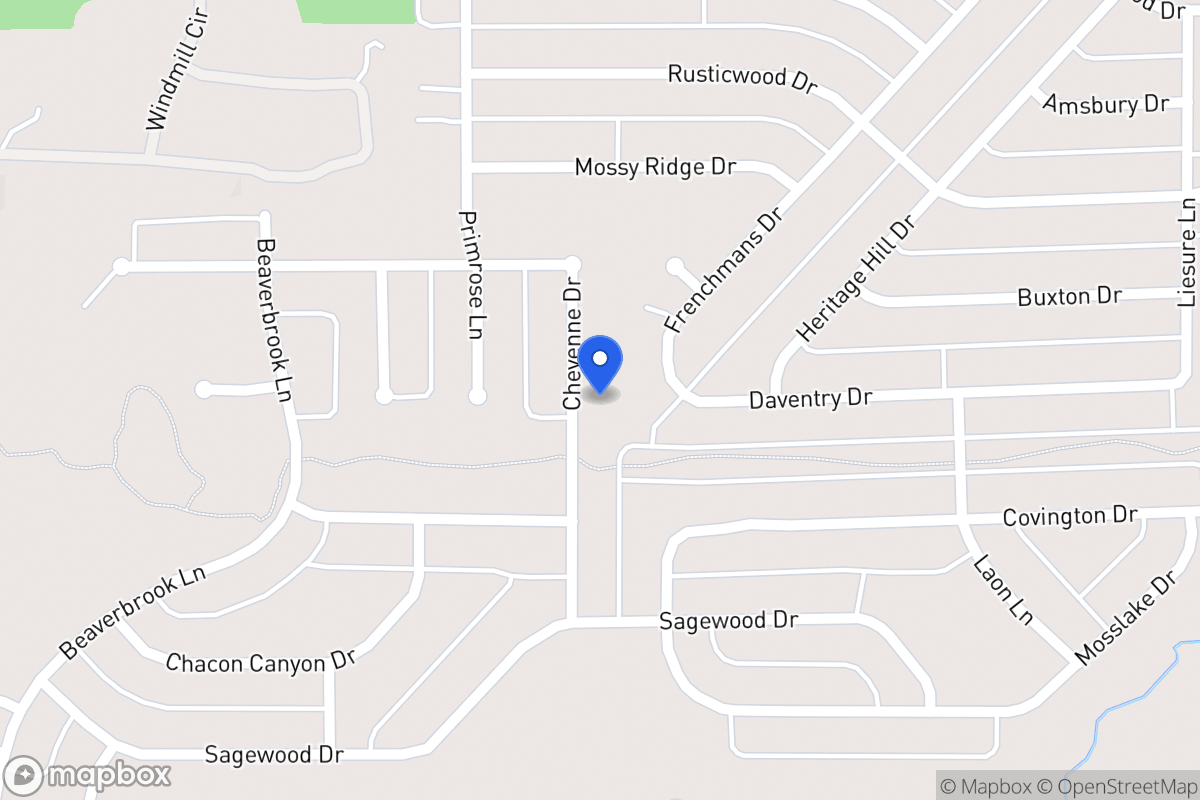 Map of 1204 Cheyenne Dr