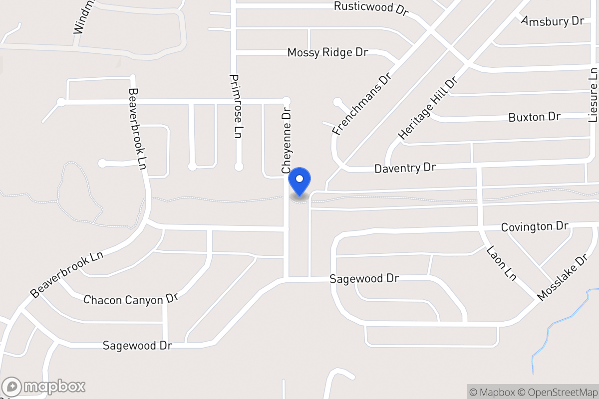Map of 1116 Cheyenne Dr
