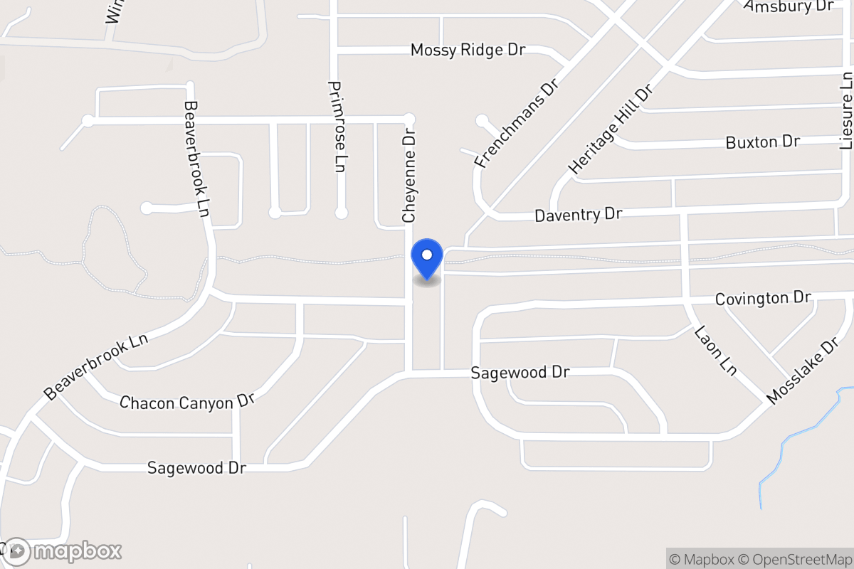 Map of 1112 Cheyenne Dr