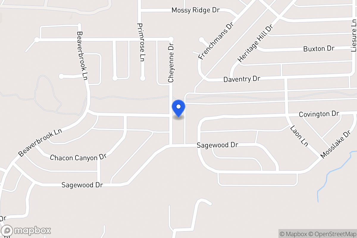 Map of 1108 Cheyenne Dr