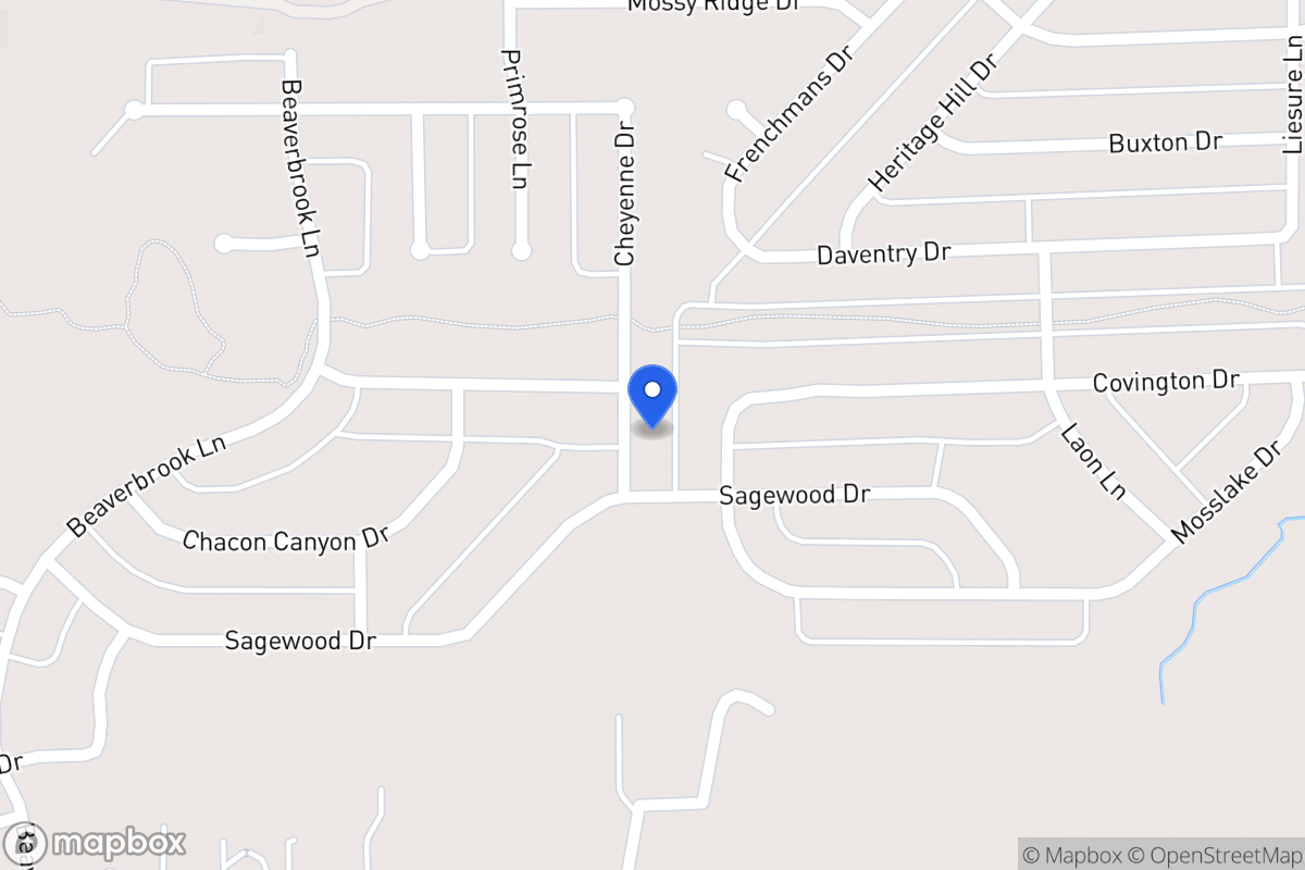 Map of 1104 Cheyenne Dr