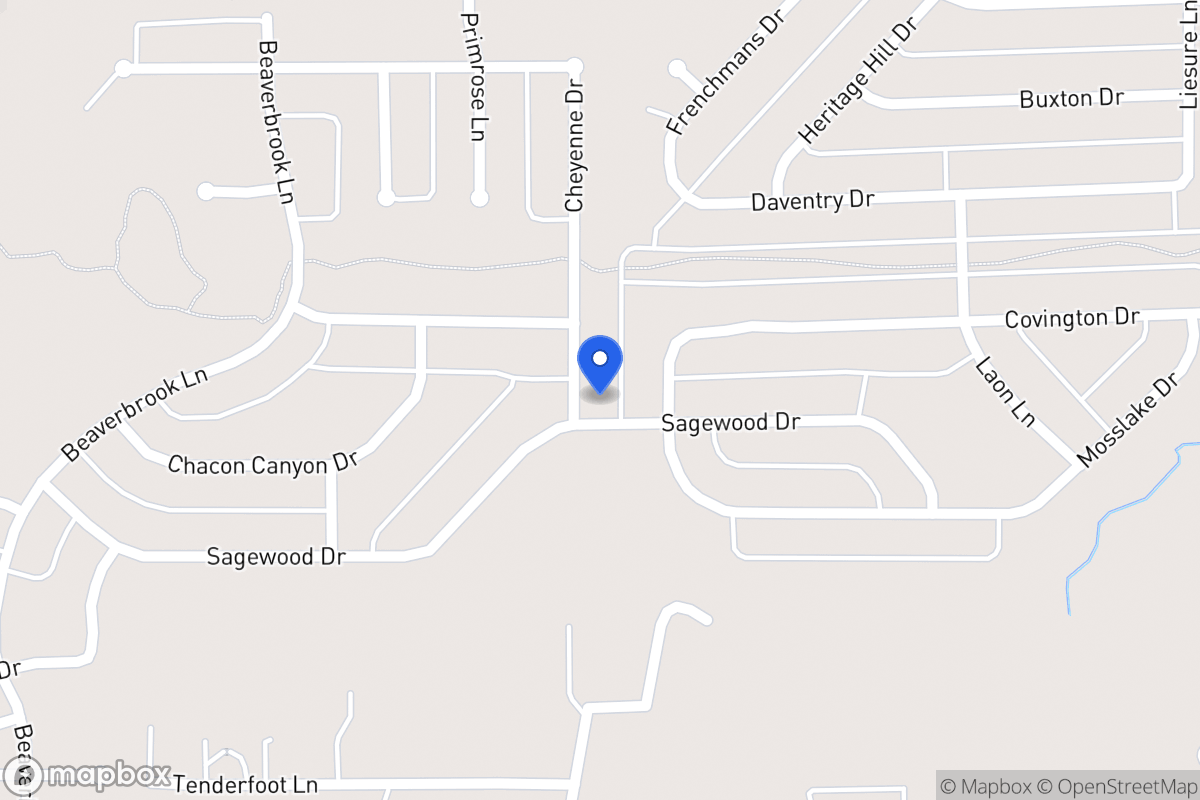 Map of 1100 Cheyenne Dr