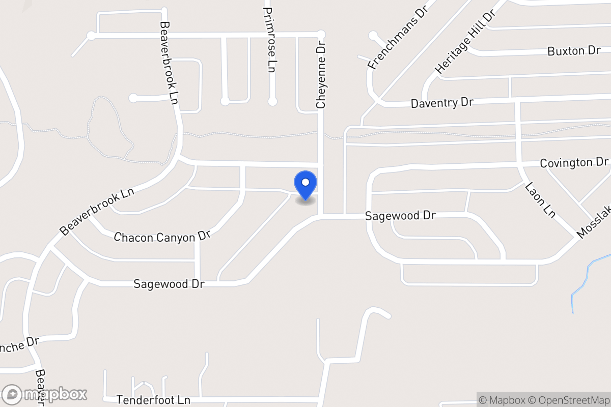 Map of 1101 Cheyenne Dr