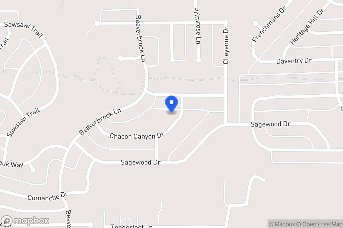 Map of 1605 Chacon Canyon Dr