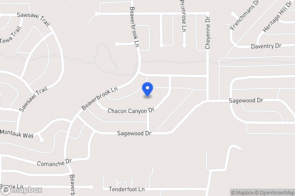 Map of 1613 Chacon Canyon Dr
