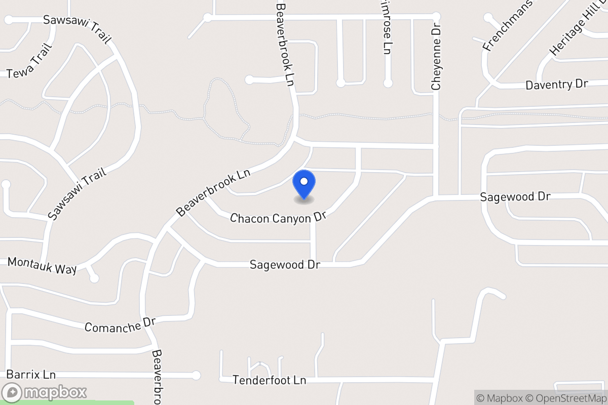 Map of 1701 Chacon Canyon Dr