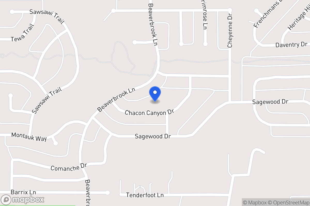 Map of 1705 Chacon Canyon Dr