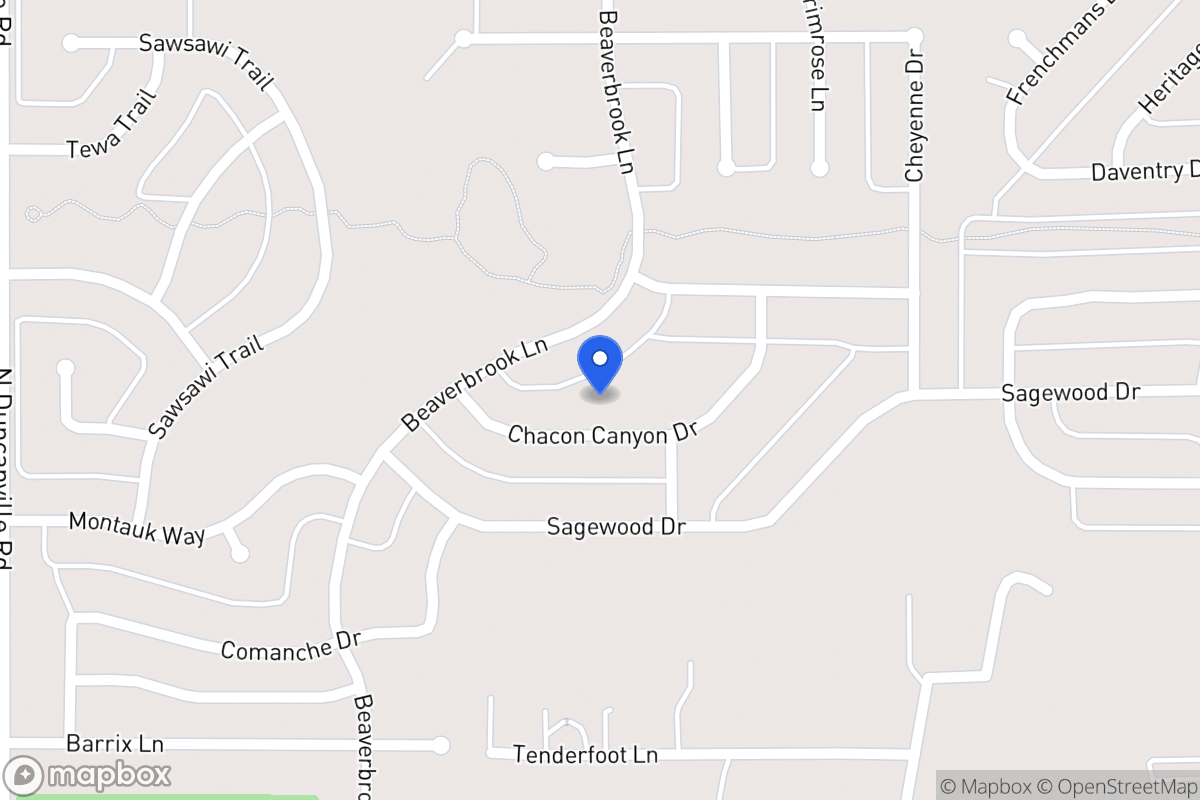 Map of 1709 Chacon Canyon Dr