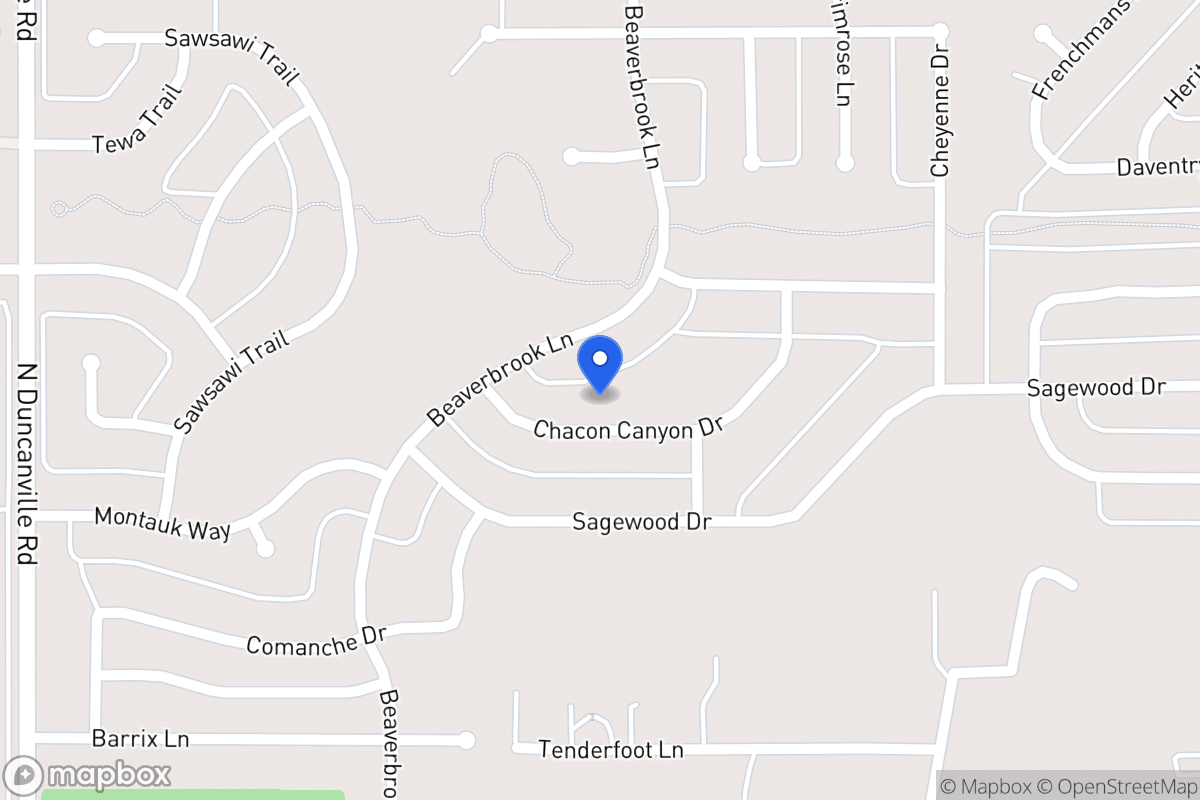 Map of 1713 Chacon Canyon Dr