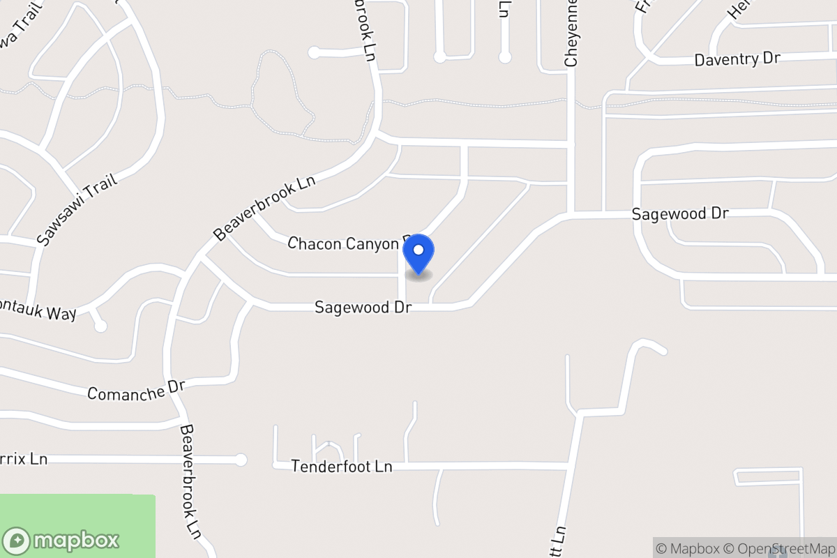 Map of 1100 Cherokee Ln