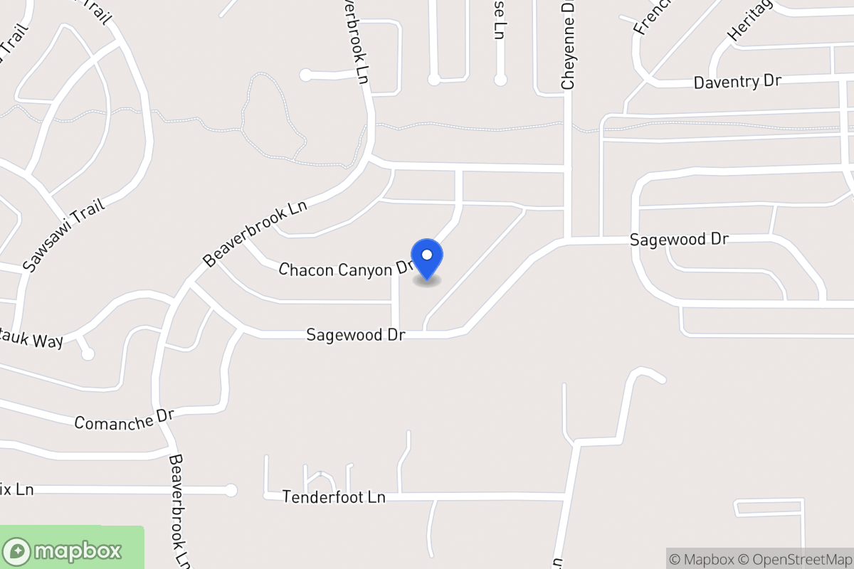 Map of 1620 Chacon Canyon Dr