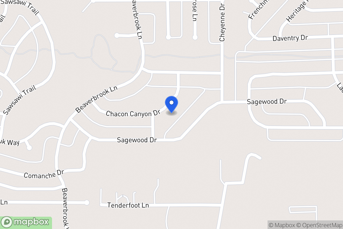 Map of 1616 Chacon Canyon Dr