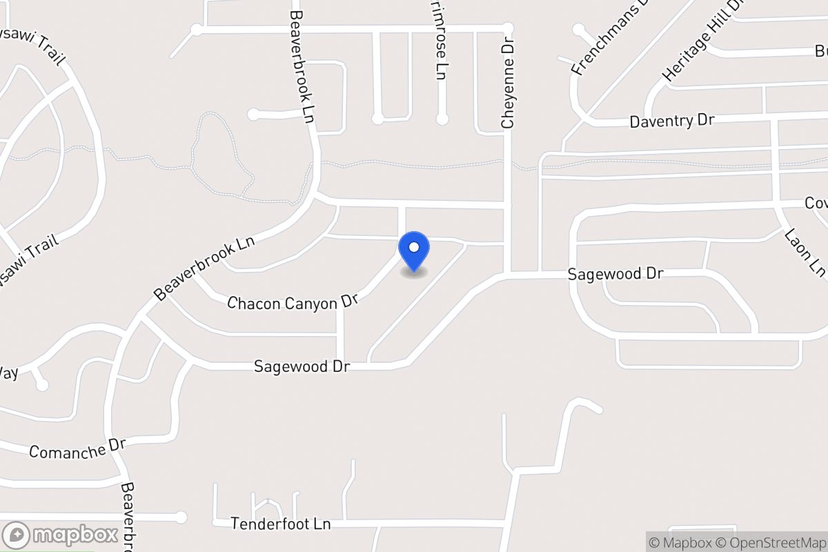 Map of 1608 Chacon Canyon Dr
