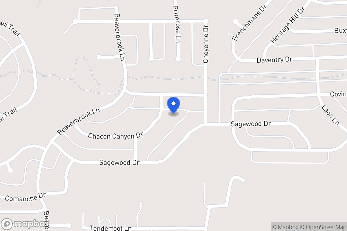 Map of 1604 Chacon Canyon Dr