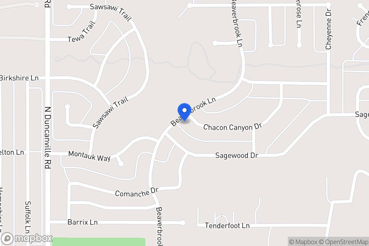 Map of 1732 Chacon Canyon Dr