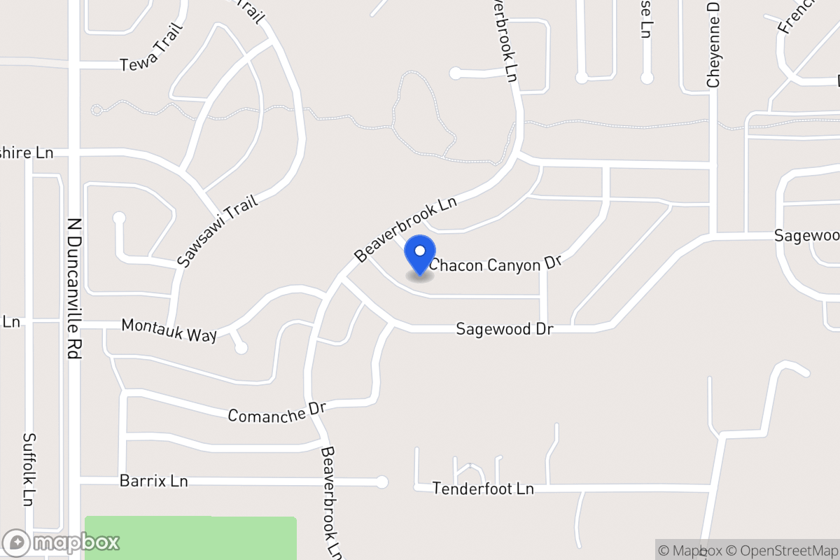 Map of 1724 Chacon Canyon Dr