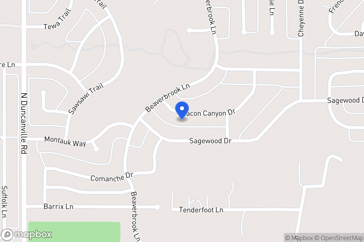 Map of 1720 Chacon Canyon Dr