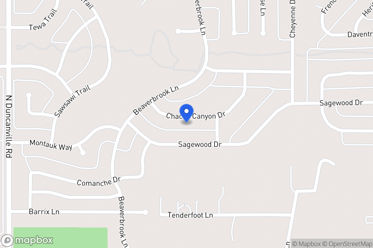 Map of 1712 Chacon Canyon Dr