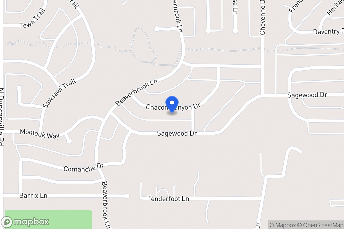 Map of 1708 Chacon Canyon Dr