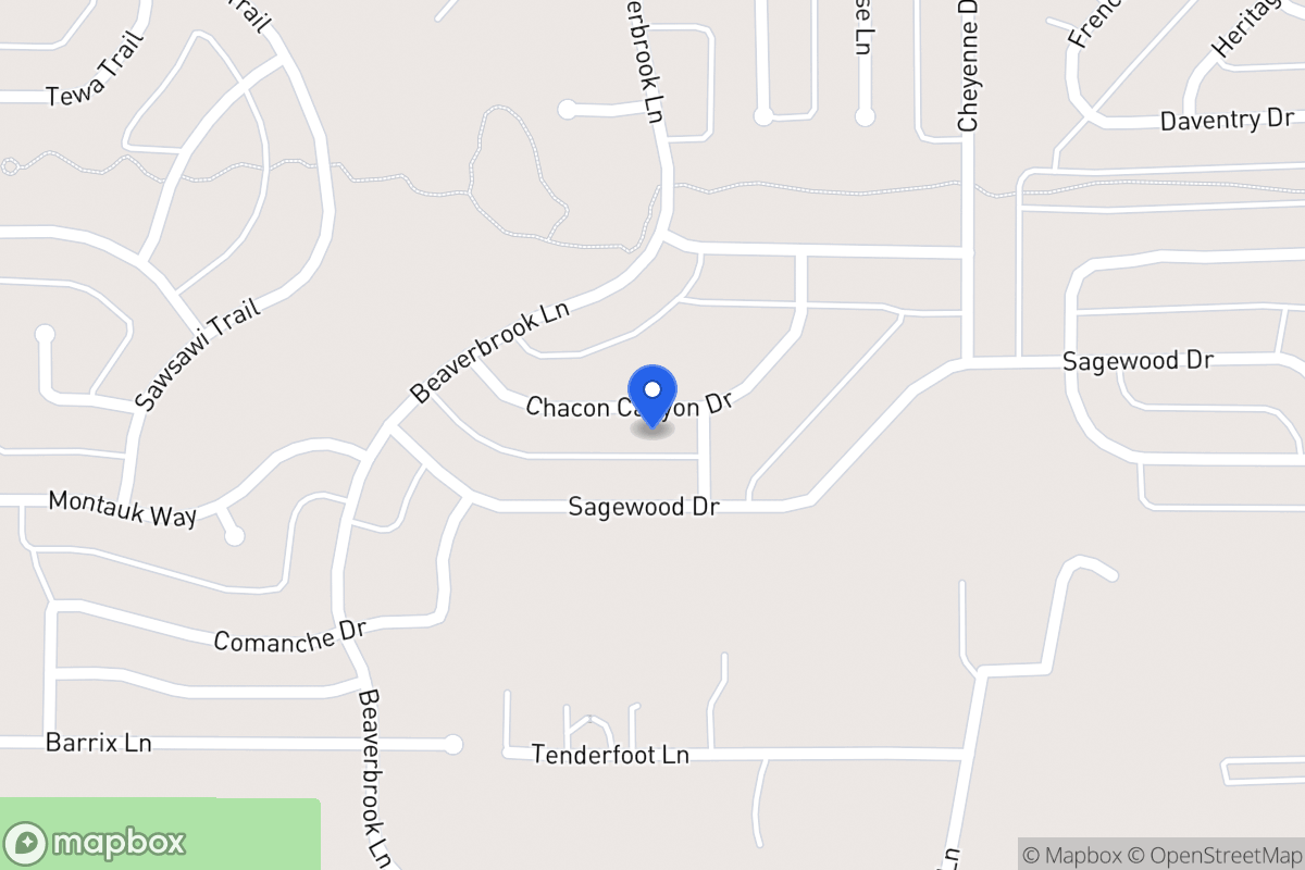 Map of 1704 Chacon Canyon Dr