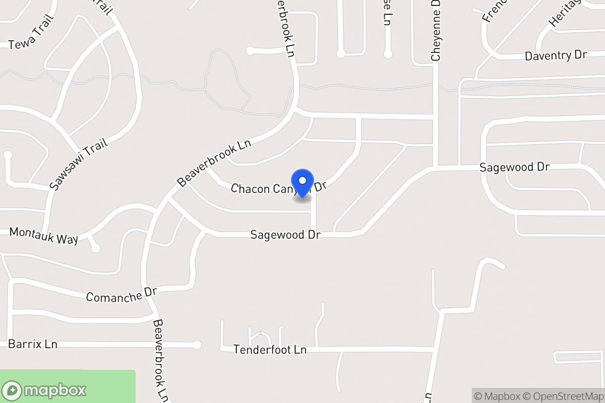 Map of 1700 Chacon Canyon Dr