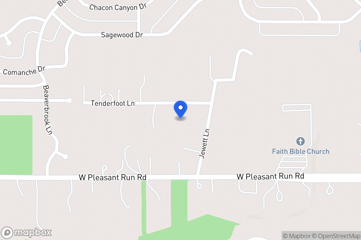 Map of 1600 Tenderfoot Ln