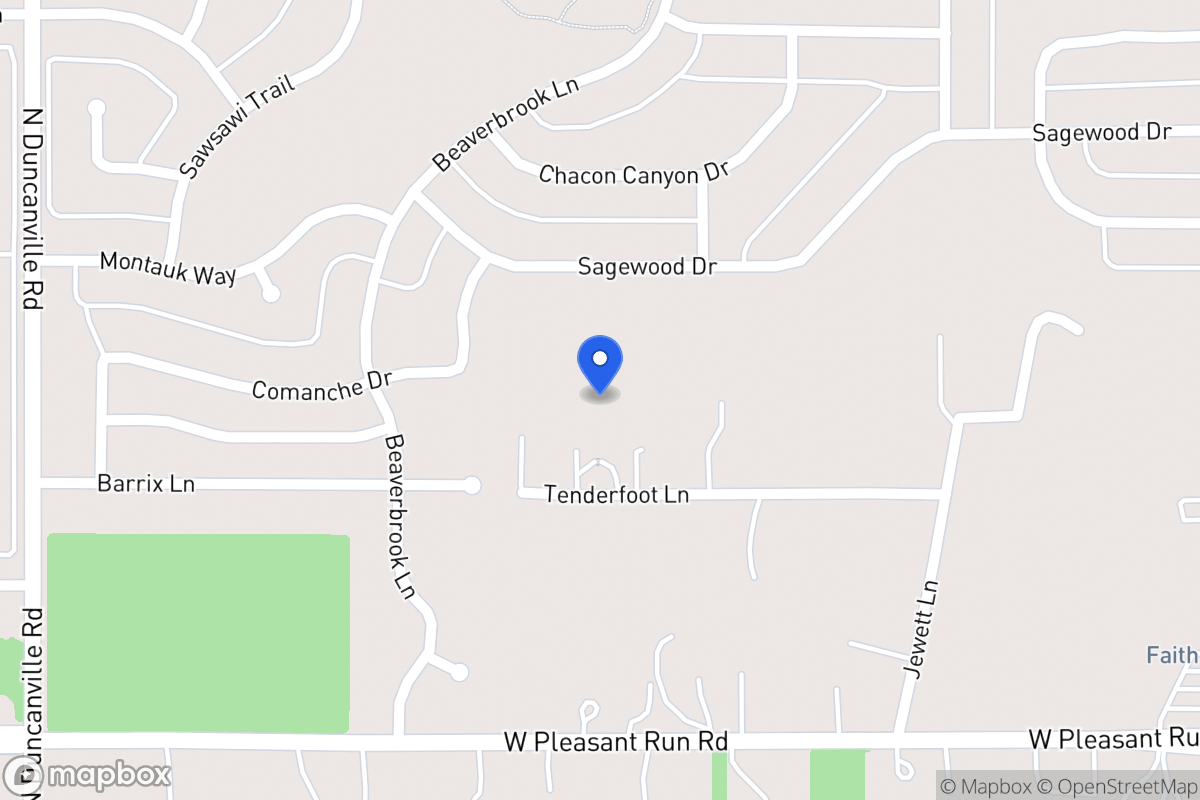 Map of 1721 Tenderfoot Ln