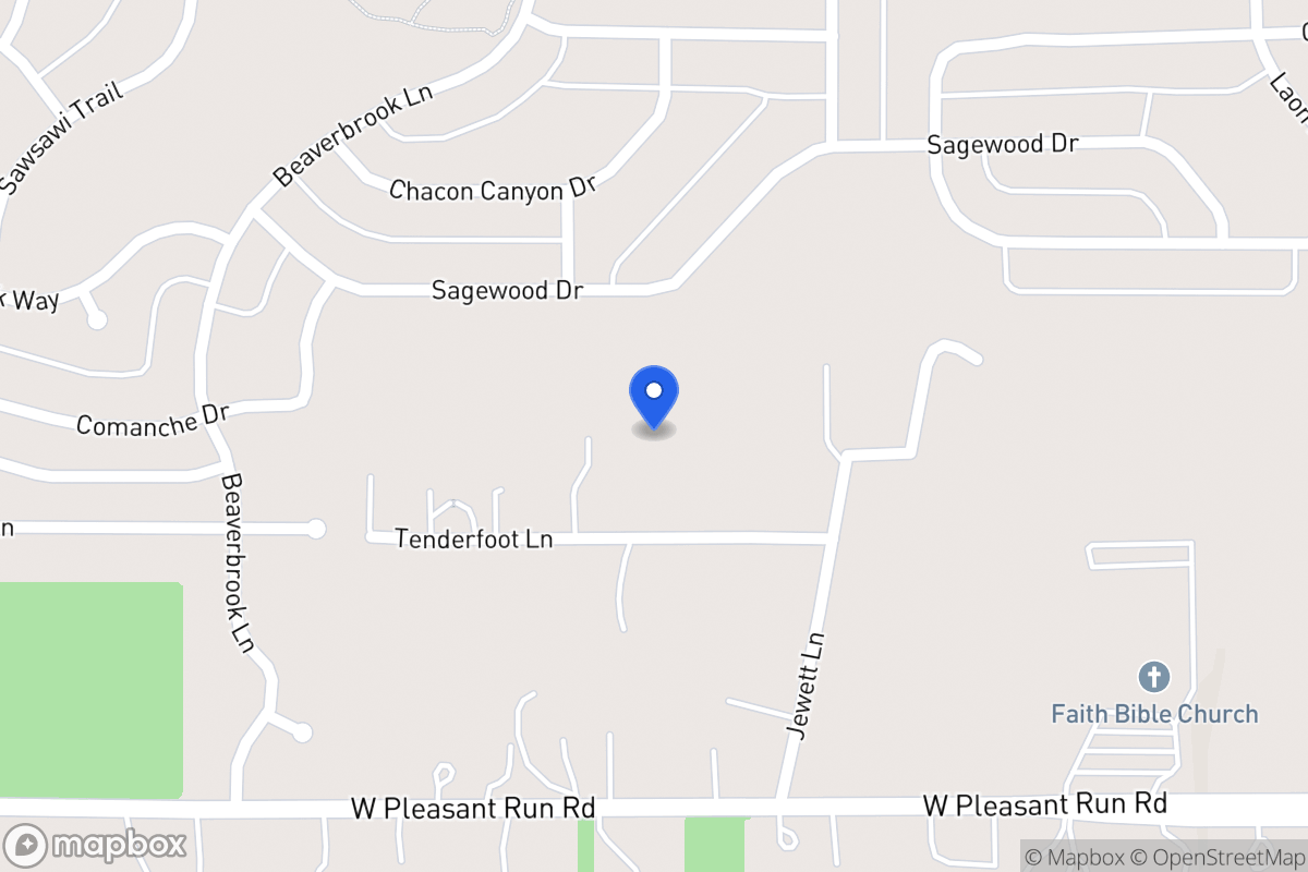 Map of 1615 Tenderfoot Ln