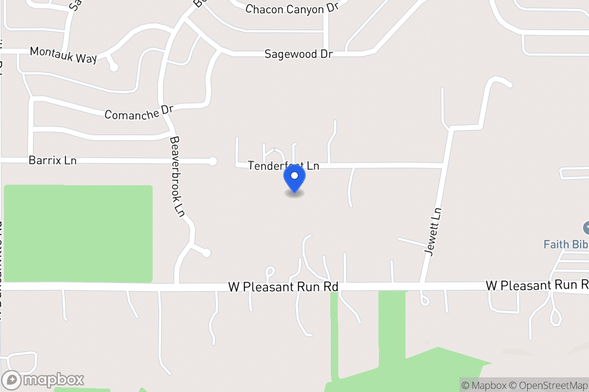 Map of 1714 Tenderfoot Ln