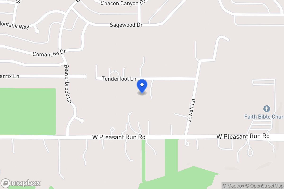 Map of 1704 Tenderfoot Ln