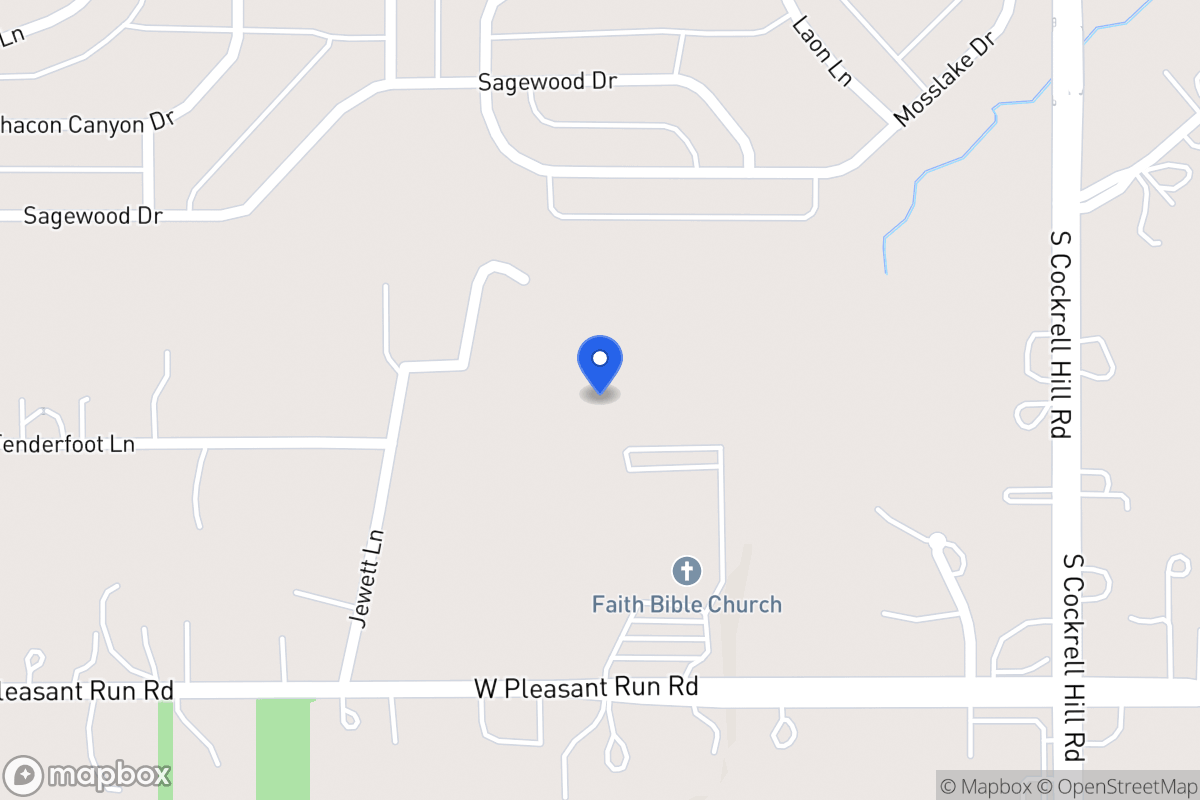 Map of 1533 W Pleasant Run Rd