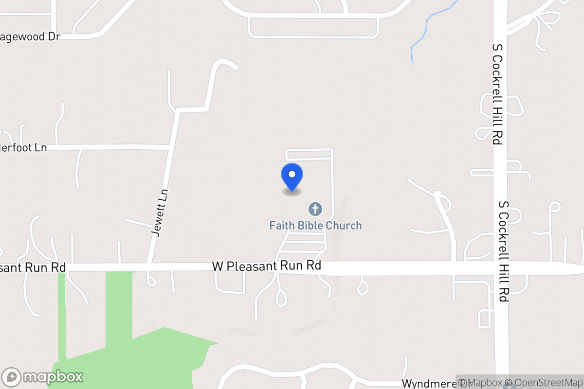 Map of 1437 W Pleasant Run Rd