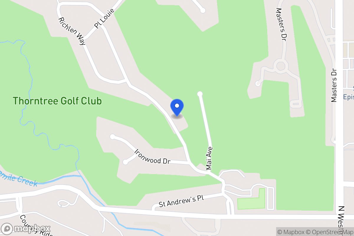 Map of 1600 Thorntree Dr