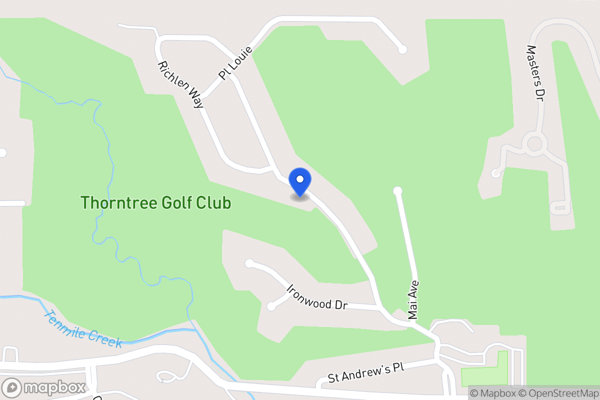 Map of 1617 Thorntree Dr