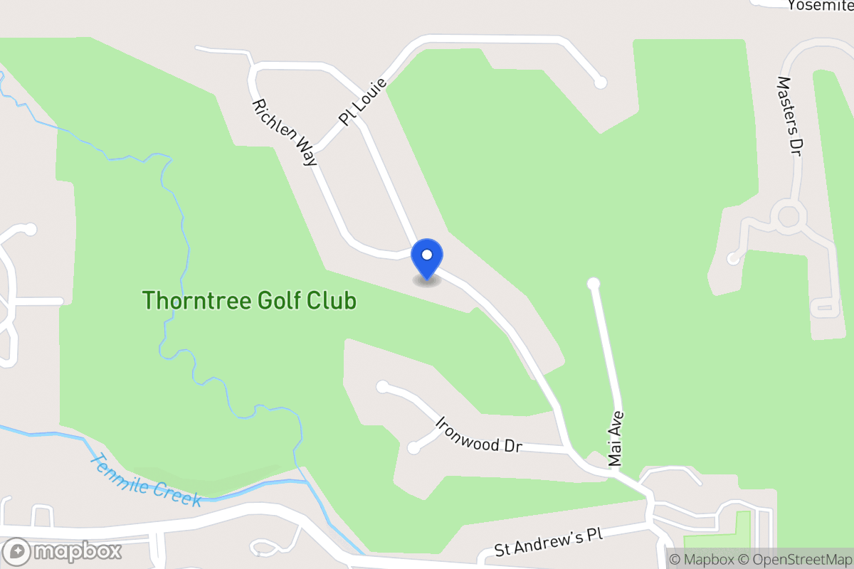 Map of 1621 Thorntree Dr