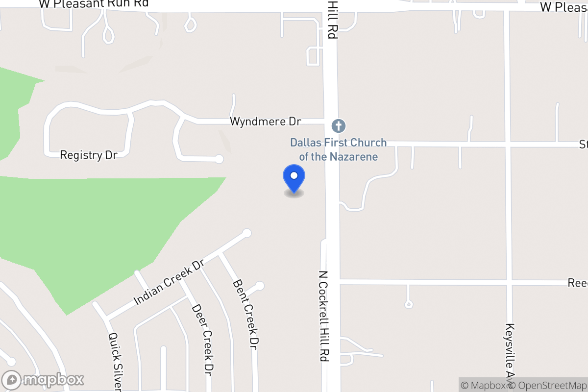 Map of 721 N Cockrell Hill Rd