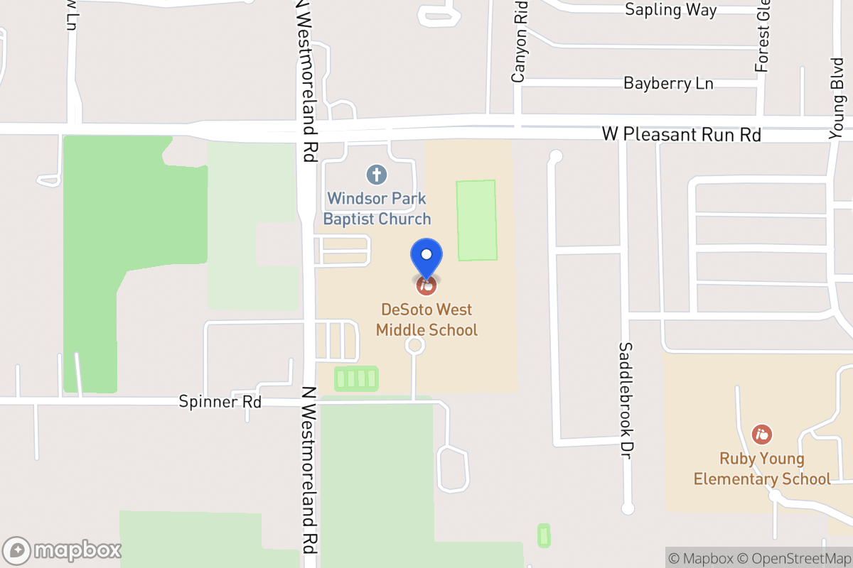 Map of 800 N Westmoreland Rd