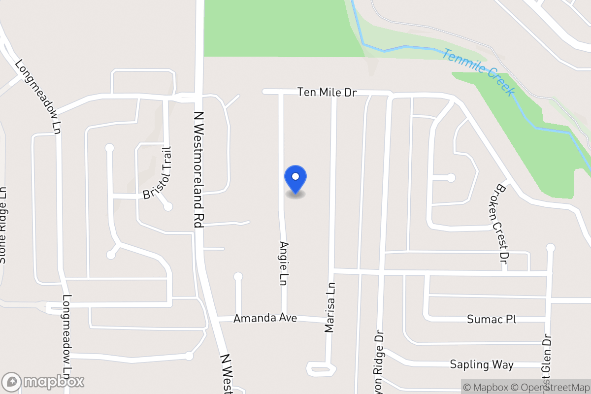 Map of 1020 Angie Ln
