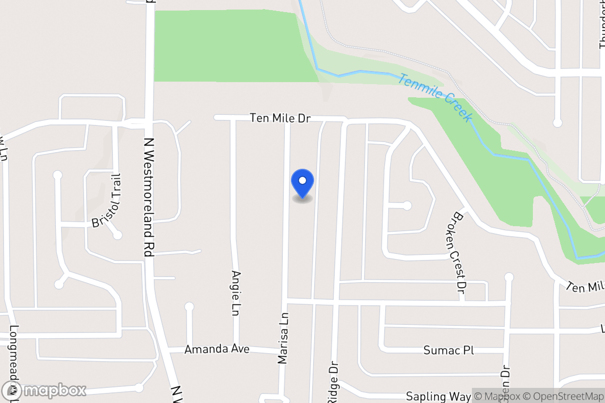 Map of 1100  Marisa Ln   ,Desoto, Tx 751153884, Desoto