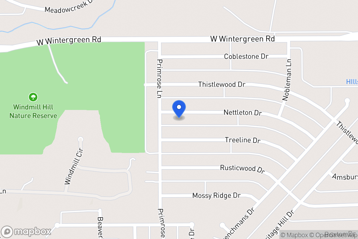 Map of 1524 Nettleton Dr