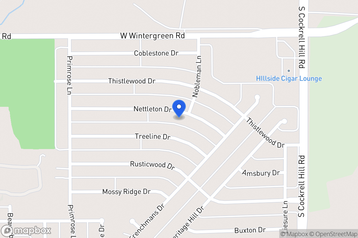 Map of 1404 Nettleton Dr