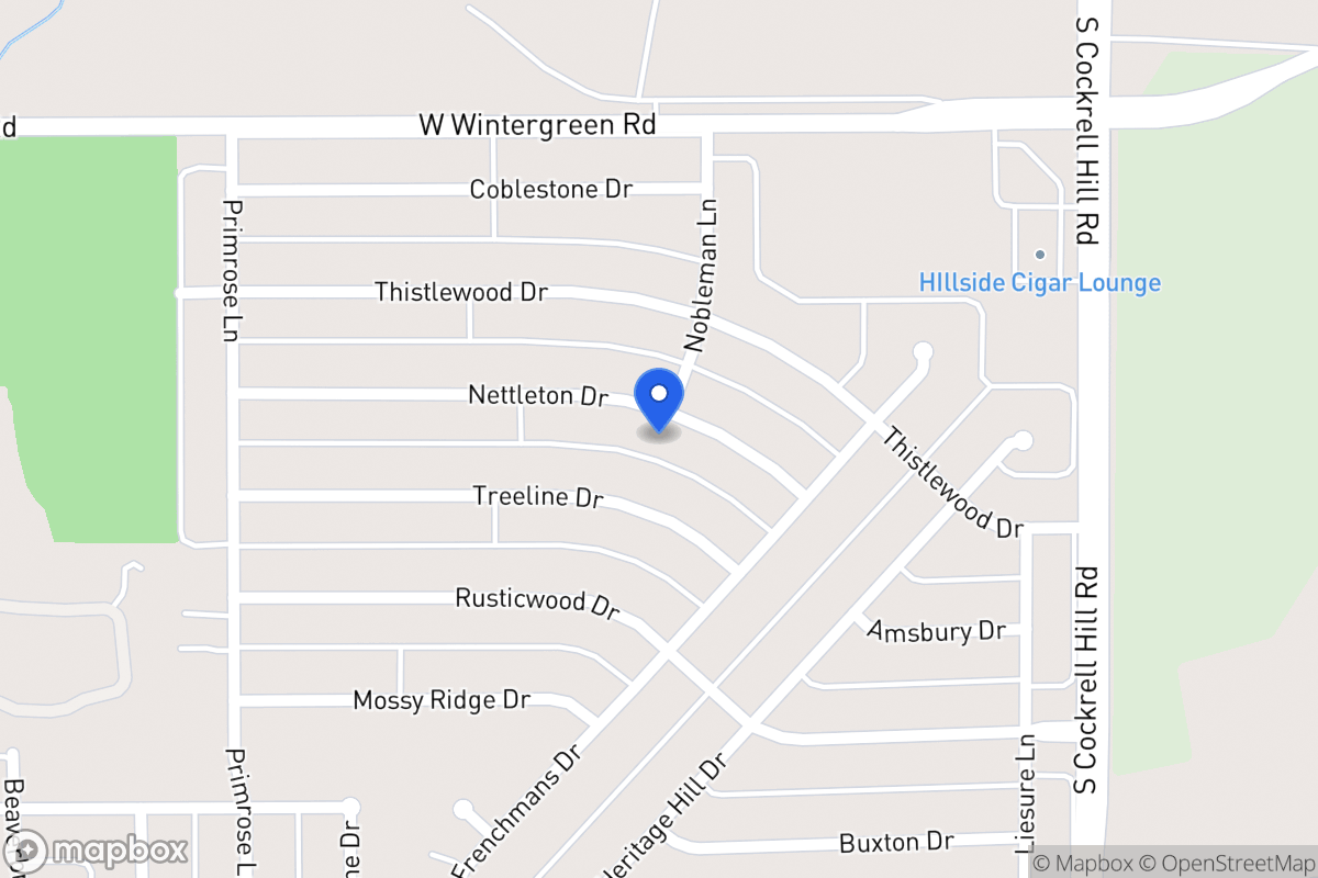 Map of 1400 Nettleton Dr