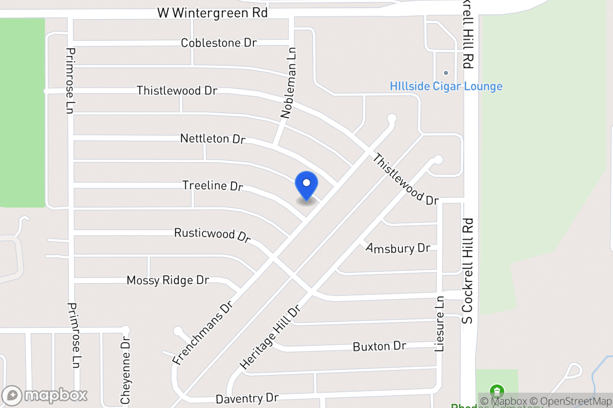 Map of 1321 Treeline Dr