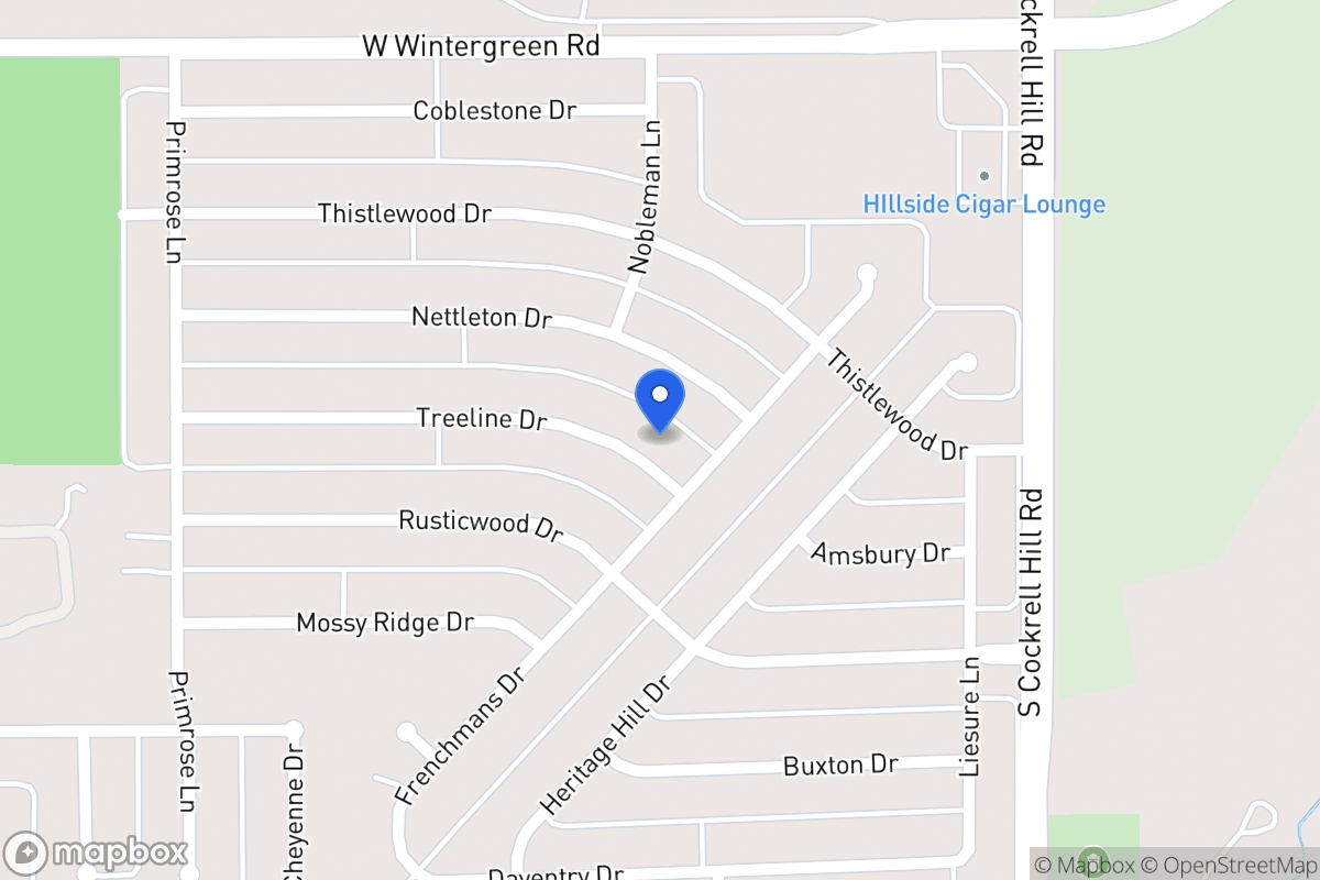 Map of 1325 Treeline Dr